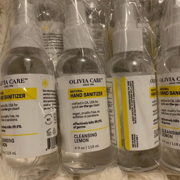 Olivia Care cleansing lemon hand sanitizer ✨eight 4 oz bottles - Picture 2 of 3